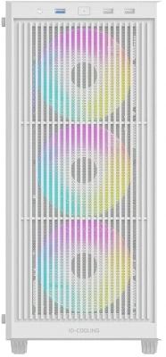 Корпус ID-Cooling Ware 300 белый без БП mATX 6x120mm 2xUSB2.0 1xUSB3.0 audio bott PSU