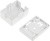 Коробка Lanmaster TWT-SA1-WH настенная 62x67x30мм крышка Keystone ПВХ белый