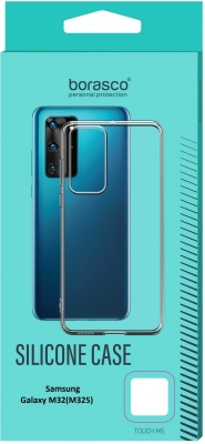 Чехол (клип-кейс) BoraSCO для Samsung Galaxy M32 Silicone Case прозрачный (40349)