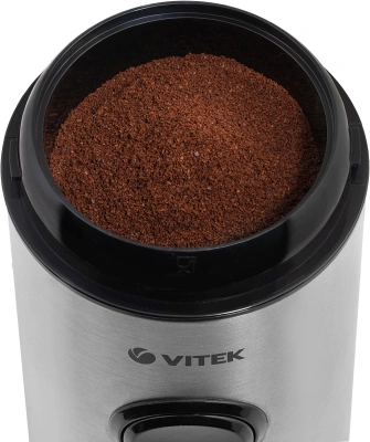 Кофемолка Vitek VT-7123 150Вт сист.помол.:ротац.нож вместим.:50гр стальной