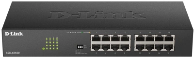 Коммутатор D-Link DGS-1016D DGS-1016D/J1A (L2) 16x1Гбит/с неуправляемый