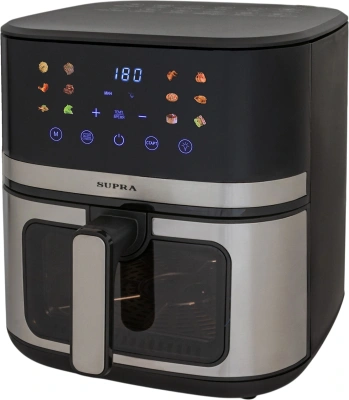 Аэрогриль Supra GS-7780 8л 1950Вт серебристый/черный