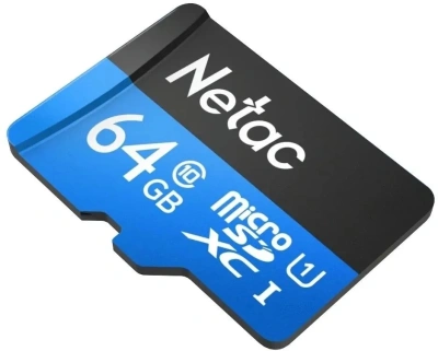 Флеш карта microSDXC 64GB Netac NT02P500STN-064G-R P500 + adapter