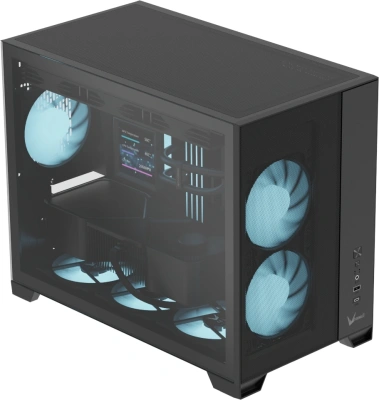 Корпус Formula Air Mesh G6 Plus AR черный без БП mATX 9x120mm 1xUSB3.0 audio