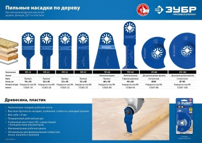Насадка для многофункциональных инструментов Зубр ПП-68