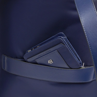 Рюкзак женский Piquadro Lyra CA6216W92T/BLU темно-синий нейлон/натур.кожа