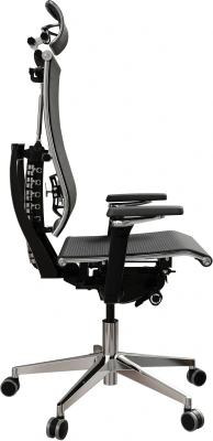 Кресло руководителя эргономичное Метта Yoga 4DF B2-5D - YM93 черный сиденье черный сетка с подголов. крестов. сталь хром