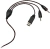 Наушники с микрофоном Оклик HS-L500G TOXIC черный 2.2м мониторные оголовье (472656)