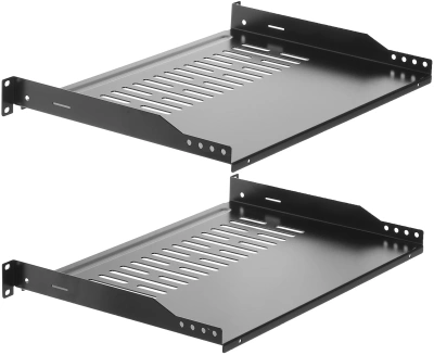 Полка стационарная Lanmaster TWT-CB-SFBF300-1U/18 1U нагр.:18кг. 19" 300мм черный (упак.:1шт)