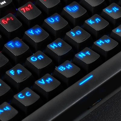Клавиатура Оклик 935G RAGNAR механическая черный USB Multimedia for gamer LED (подставка для запястий) (1460068) кабель 1.2м