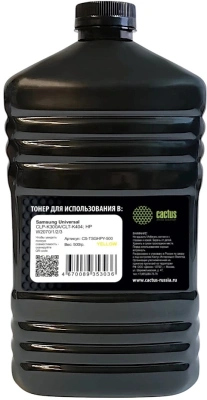 Тонер Cactus CS-TSGHPY-500 желтый флакон 500гр. для принтера Samsung CLP-K300A/CLT-K404/HP W2070/1/2/3