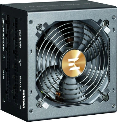 Блок питания Zalman ATX 850W ZM850-TMX2SE Gen.5 80+ gold 24pin APFC 120mm fan 12xSATA Cab Manag RTL