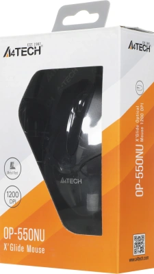 Мышь A4Tech V-Track Padless OP-550NU черный оптическая 1200dpi USB 3but