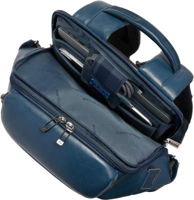 Рюкзак мужской Piquadro Victor CA7182W143/BLU синий натур.кожа