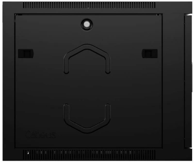 Шкаф коммутационный Cabeus (SH-05F-9U60/45-BK) настенный 9U 600x450мм пер.дв.стекл 60кг черный 390мм 20кг 220град. 501мм IP20 сталь