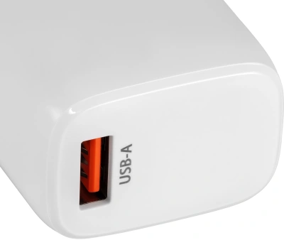 Сетевое зар./устр. Buro BUWG1 18W 3A (QC) USB-A универсальное белый (BUWG18P100WH)