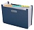 Папка с 13 прозр.вклад. Deli 63951DK-BLUE A4 полипропилен темно-синий с ручками 330x20x235мм