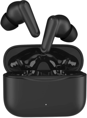 Гарнитура внутриканальные Hyundai Select H-EP203 черный беспроводные bluetooth в ушной раковине (HEP203B)