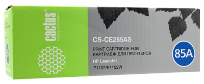 Картридж лазерный Cactus CS-CE285AS CE285A черный (1600стр.) для HP LJ P1102/P1102W/M1130/M1132 с чипом