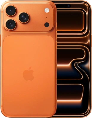 Смартфон Apple A3526 iPhone 17 Pro Max 512Gb 12Gb оранжевый моноблок 3G 4G 1Sim 6.9" 1320x2868 iOS 26 48Mpix 802.11 a/b/g/n/ac/ax/be NFC GPS Protect