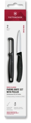 Набор нож/овощеч. Victorinox Swiss Classic 6.7113.21 компл.:2предм. черный европодвес