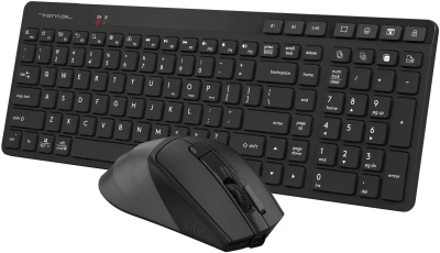 Клавиатура + мышь A4Tech Fstyler FB2800C Air2 клав:черный мышь:черный/серый USB беспроводная Bluetooth/Радио slim
