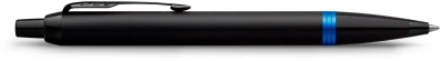 Ручка шариков. Parker IM Vibrant Rings K315 (2172941) Marine Blue PVD M син. черн. подар.кор.
