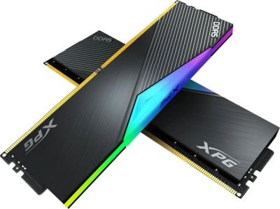 Память DDR5 2x32GB 6400MHz A-Data AX5U6400C3232G-DCLARBK XPG Lancer RGB RTL Gaming PC5-51200 CL32 DIMM UDIMM 288-pin 1.35В kit dual rank с радиатором Ret
