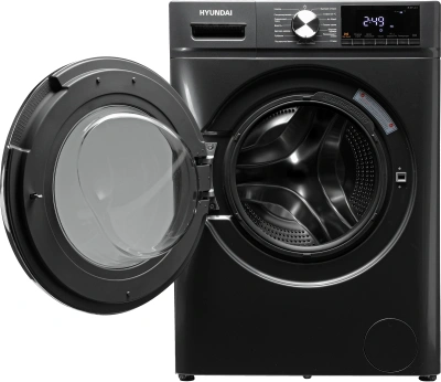 Стиральная машина Hyundai WFD8401 класс: B загр.фронтальная макс.:8кг (с сушкой) темно-серый инвертор