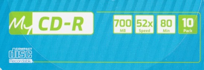 Диск CD-R MyMedia 700Mb 52x Pack wrap (10шт) (69204)