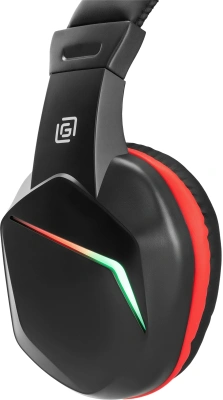 Наушники с микрофоном Оклик HS-L335G черный 2.2м мониторные USB оголовье (1972582)