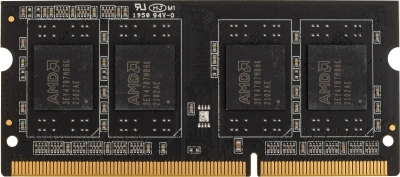 Память DDR3 4Gb 1600MHz AMD R534G1601S1SL-U R5 RTL PC3-12800 CL11 SO-DIMM 204-pin 1.35В Ret