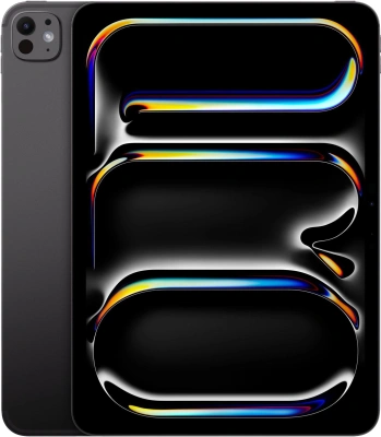 Планшет Apple iPad Pro 2024 A2837 M4 9C RAM8Gb ROM256Gb 11" OLED 2420x1668 5G eSIM iOS черный космос 12Mpix 12Mpix BT WiFi 9hr