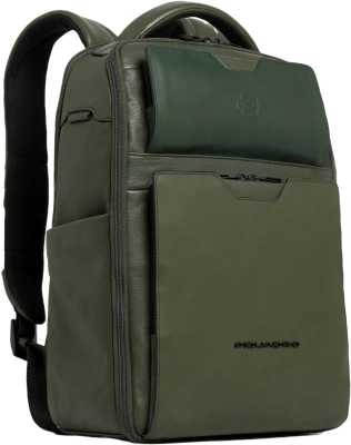 Рюкзак мужской Piquadro Ael CA6923S142/VE зеленый тимьяновый натур.кожа