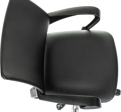 Кресло Бюрократ CH-695NSL черный экокожа крестов. металл хром