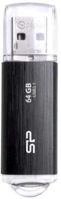 Флеш Диск Silicon Power 64Gb Blaze B02 SP064GBUF3B02V1K USB3.1 черный