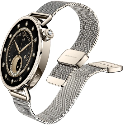 Смарт-часы Xiaomi Watch S4 41мм 1.32" AMOLED корп.золотистый рем.золотистый разм.брасл.:120-190 мм (BHR07VWGL)