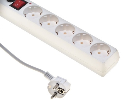 Сетевой фильтр Buro 500SH-3-W 3м (5 розеток) белый (коробка)