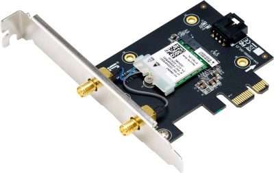 Сетевой адаптер Wi-Fi + Bluetooth Asus PCE-BE6500 BE6500 PCI Express (ант.внеш.съем) 2ант.