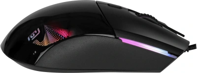 Мышь Оклик 714GM черный оптическая 7200dpi USB 6but (1620717)