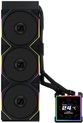 Система водяного охлаждения Lian-Li HydroShift II LCD-S 360TL ARGB Soc-AM5/AM4/1700/1851 черный 4-pin 33dB Al LCD Ret (G89.GHS2LCDS36TB.R0)