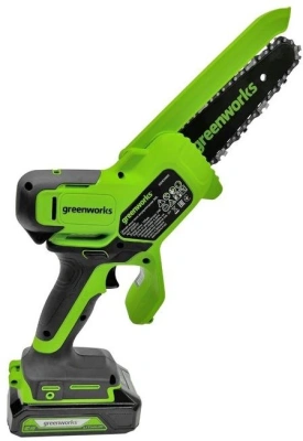 Цепная пила Greenworks GD24CSMNX аккум. 450Вт дл.шины:6" (15cm) 1аккум. 2Ач ЗУ (2008707UA)