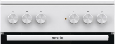 Плита Электрическая Gorenje Essential GEC5A41WG белый/черный стеклокерамика (без крышки)
