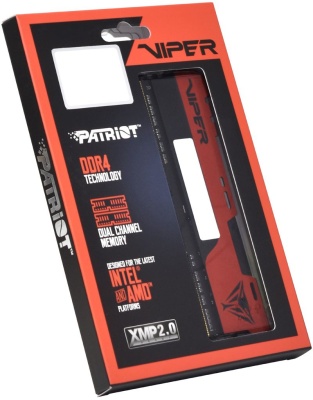 Память DDR4 2x32GB 3600MHz Patriot PVE2464G360C0K Viper Elite II RTL Gaming PC4-28800 CL20 DIMM UDIMM 288-pin 1.35В kit с радиатором Ret