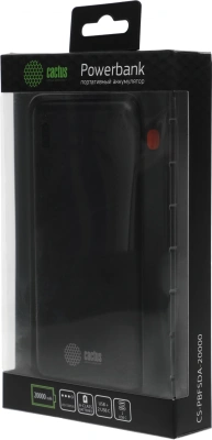 Мобильный аккумулятор Cactus CS-PBFSDA-20000 20000mAh 22.5W 4.5A USB-A/2xUSB-C черный