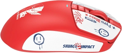 Мышь A4Tech Bloody R72 Pro красный оптическая 26000dpi беспров. USB-C 7but (R72 PRO PYRO BLAZE)