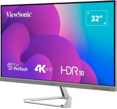 Монитор ViewSonic 31.5" VX3276-4K-MHD-2 серебристый VA LED 16:9 HDMI M/M матовая 350cd 178гр/178гр 3840x2160 60Hz DP 4K 6.9кг