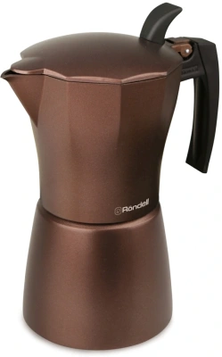 Кофеварка гейзерн. Rondell Kortado RDA-399 0.45л алюминий коричневый