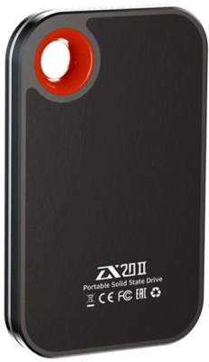 Накопитель SSD Netac USB-C 512GB NT01ZX20II-512-32BK ZX20 II черный