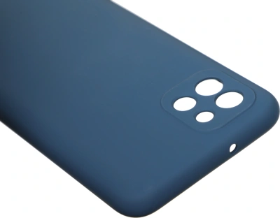 Чехол (клип-кейс) BoraSCO для Samsung Galaxy A03 Microfiber Case синий (70093)